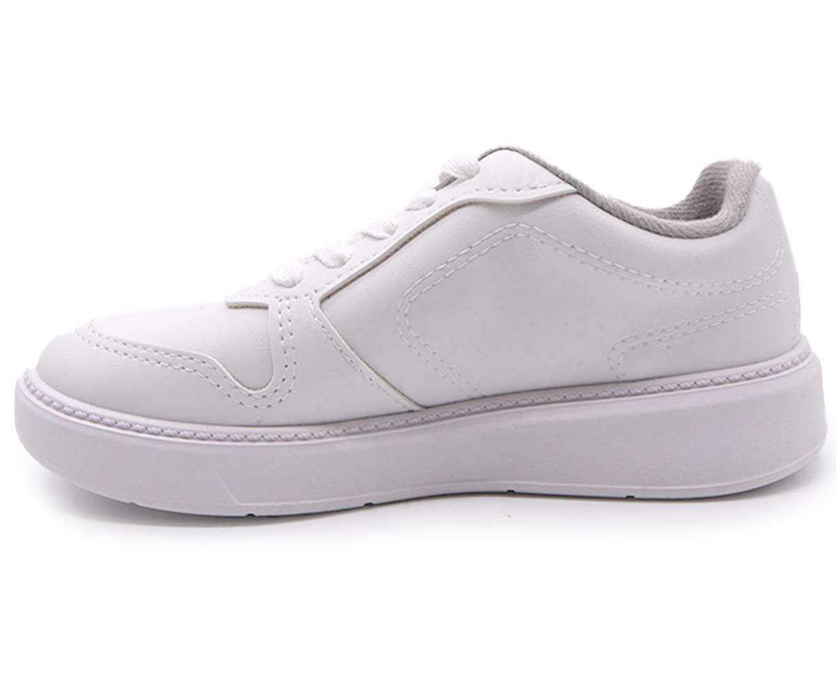 br all white sneakers