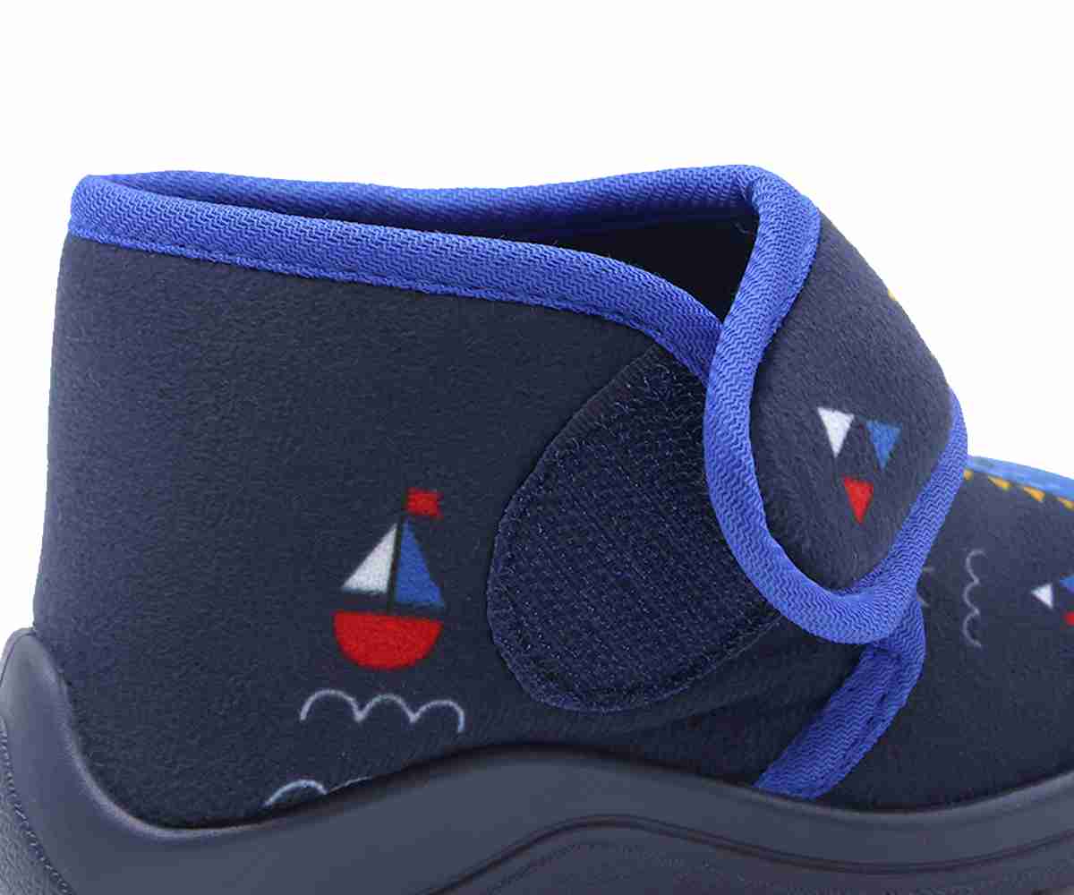 Navy Dino Slippers