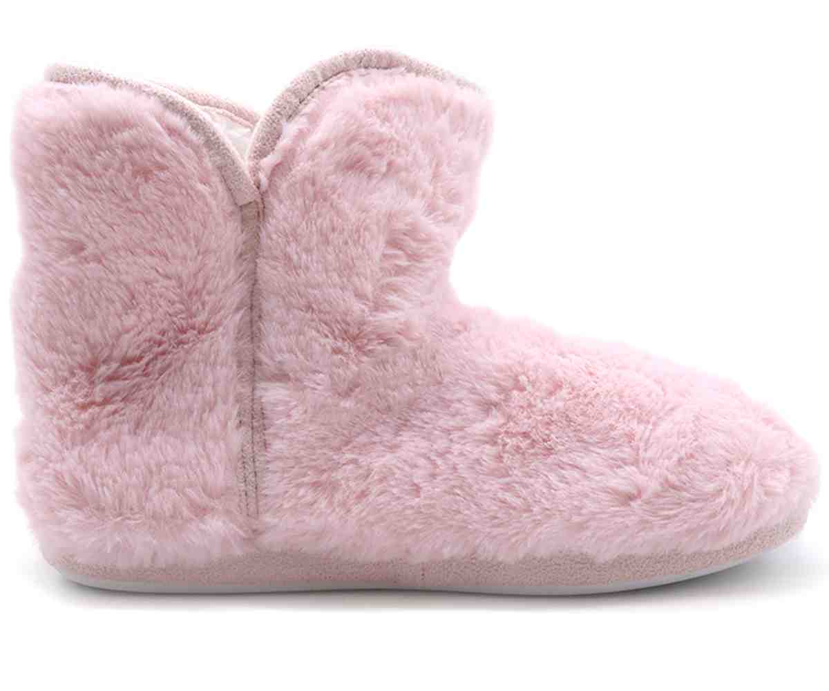 Pink Pom Pom Bootie Slippers