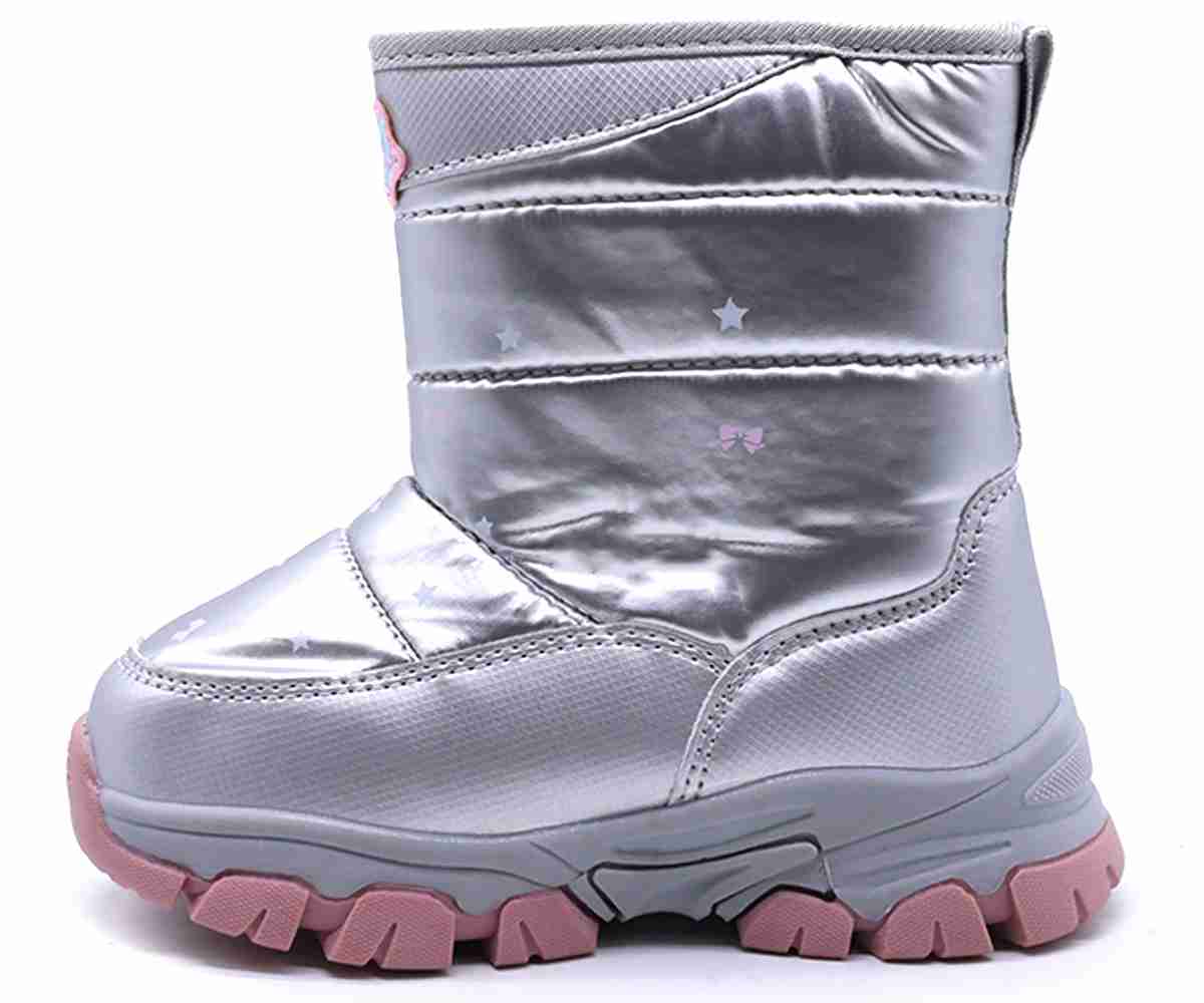 Silver Labubu Snow Boots