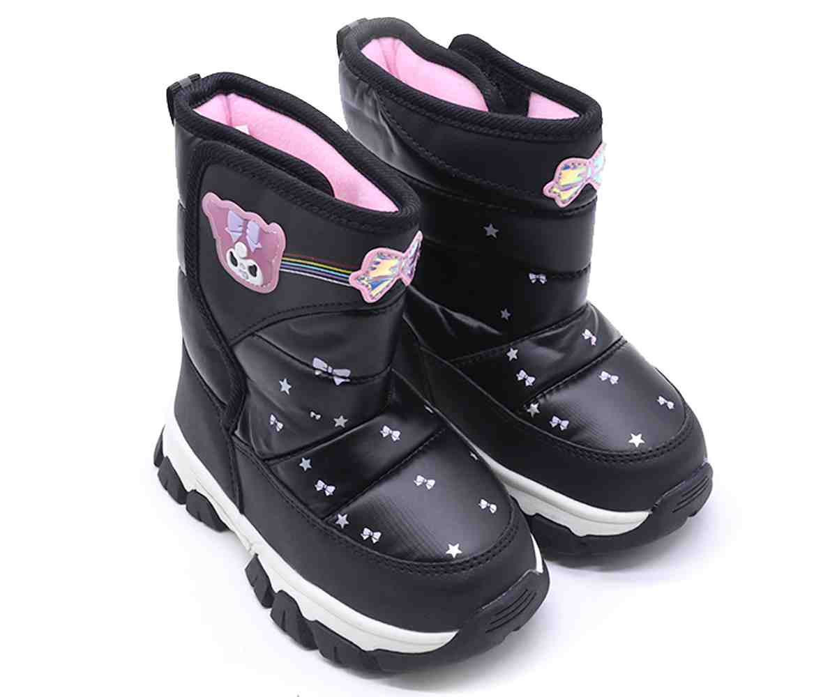 Black Labubu Snow Boots