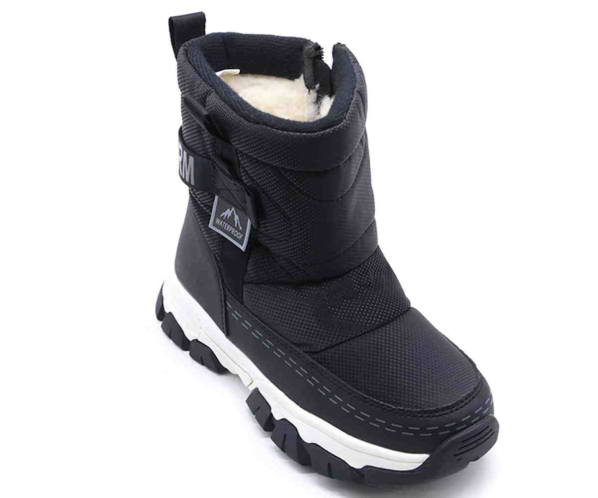 Black Warm Snow Boots