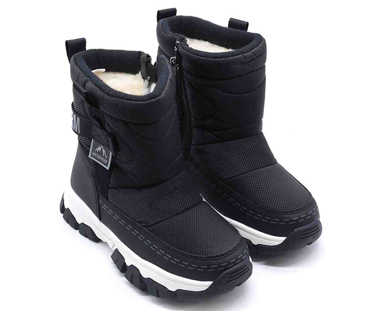 Black Warm Snow Boots