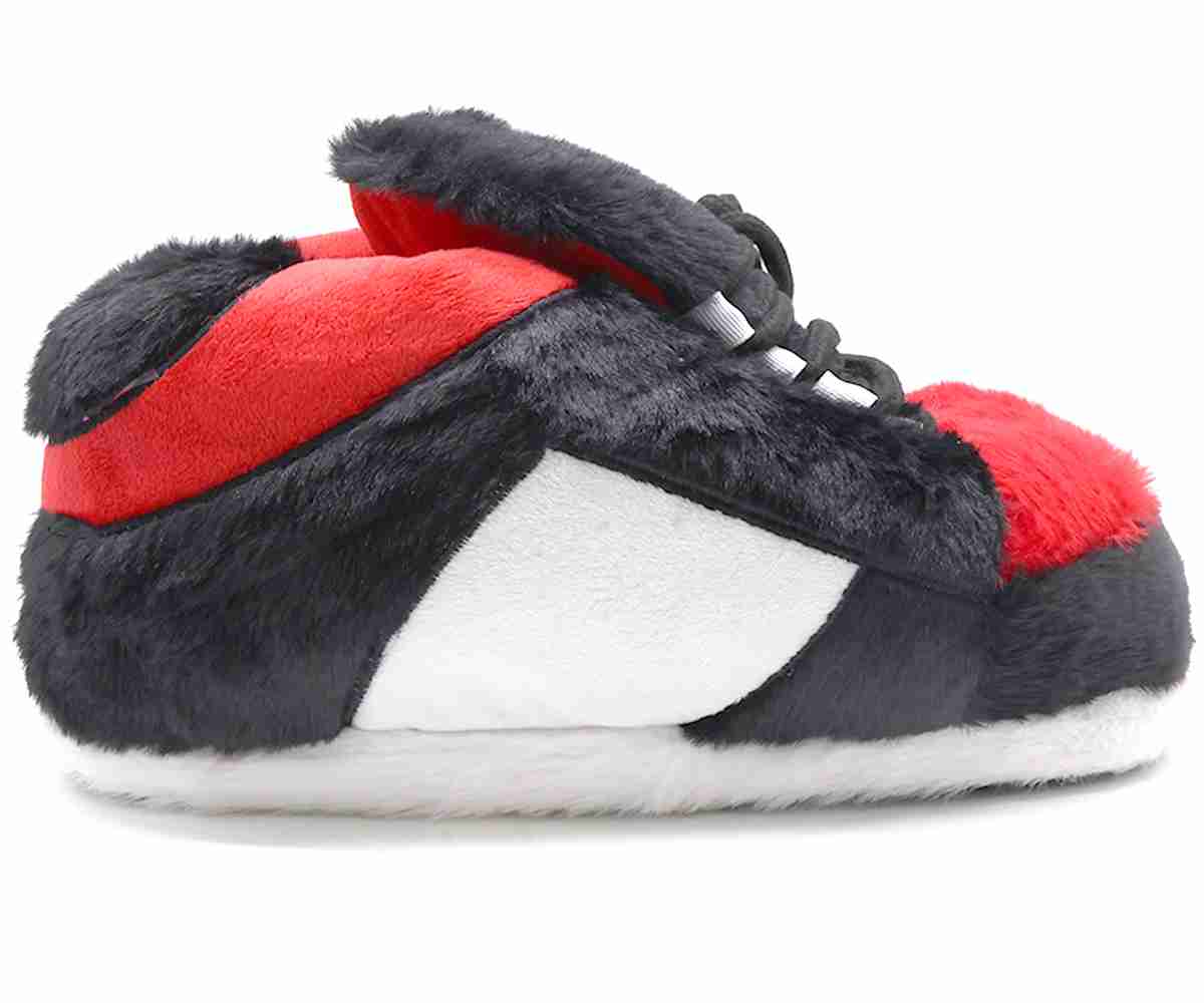 Big Black/Red Sneaker Slippers
