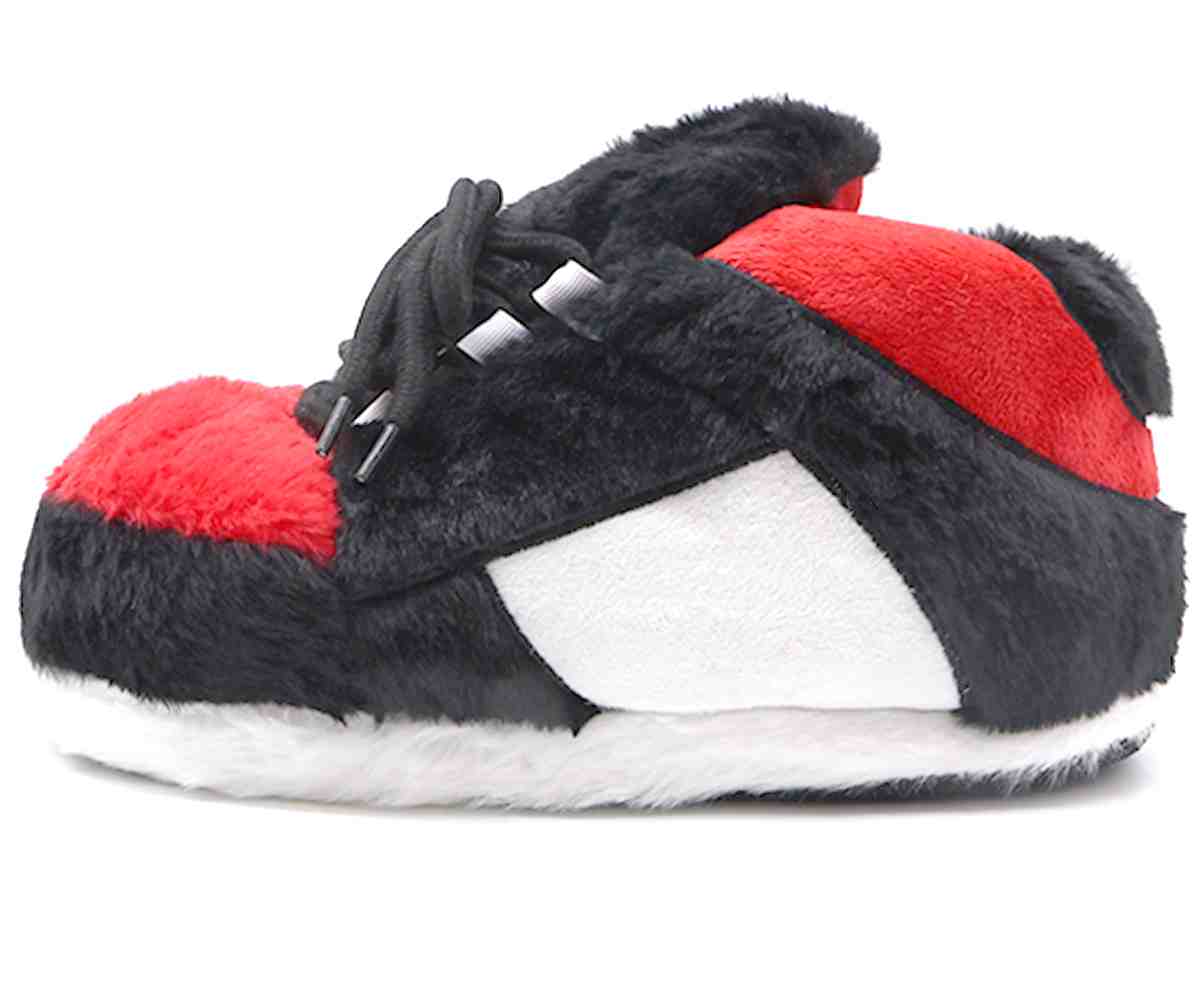 Big Black/Red Sneaker Slippers