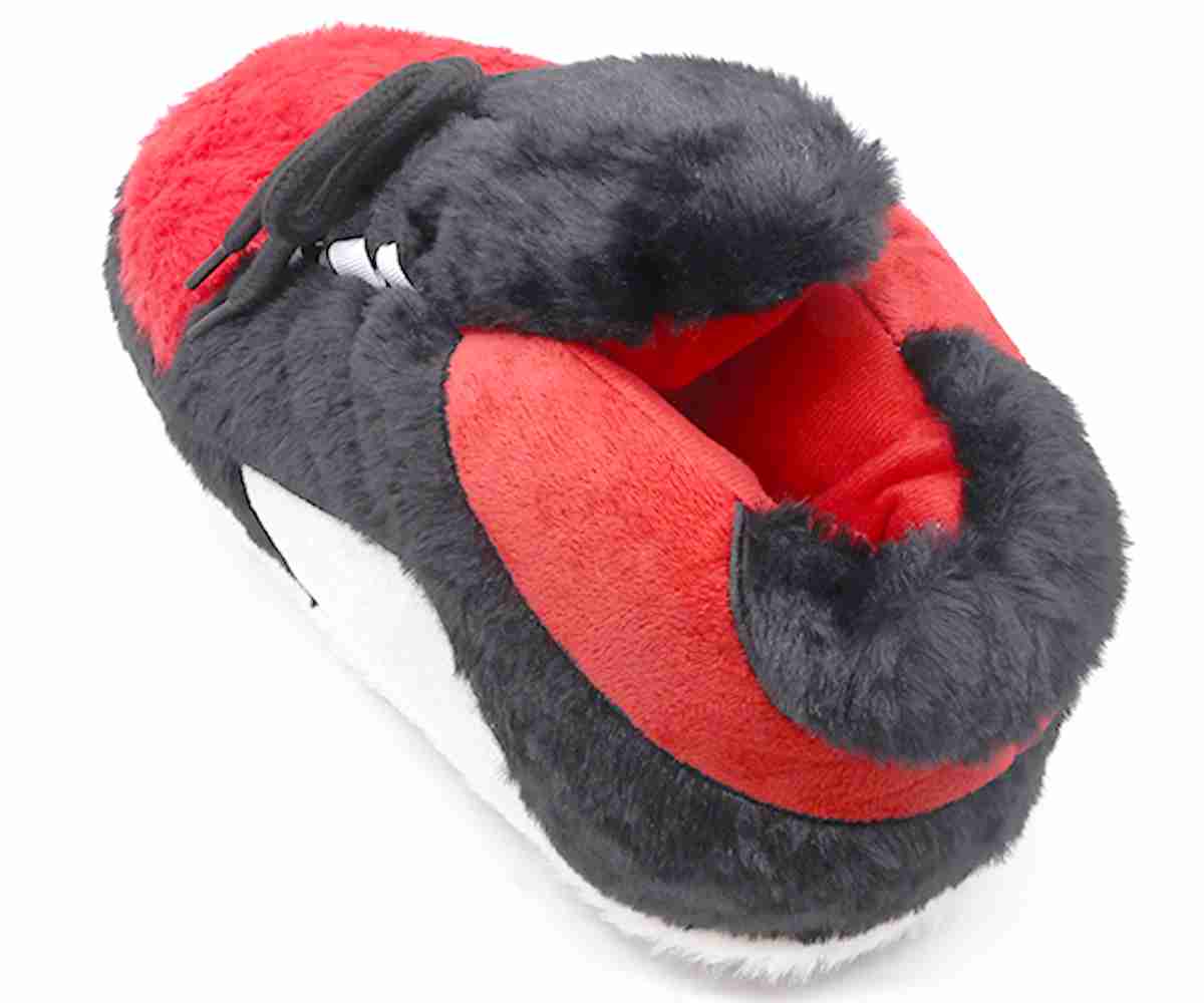 Big Black/Red Sneaker Slippers