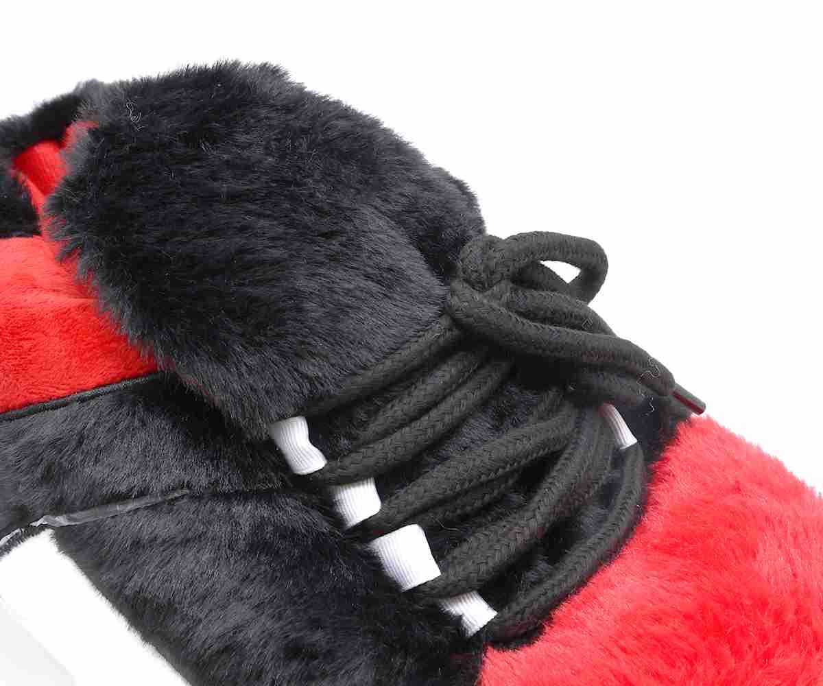 Big Black/Red Sneaker Slippers
