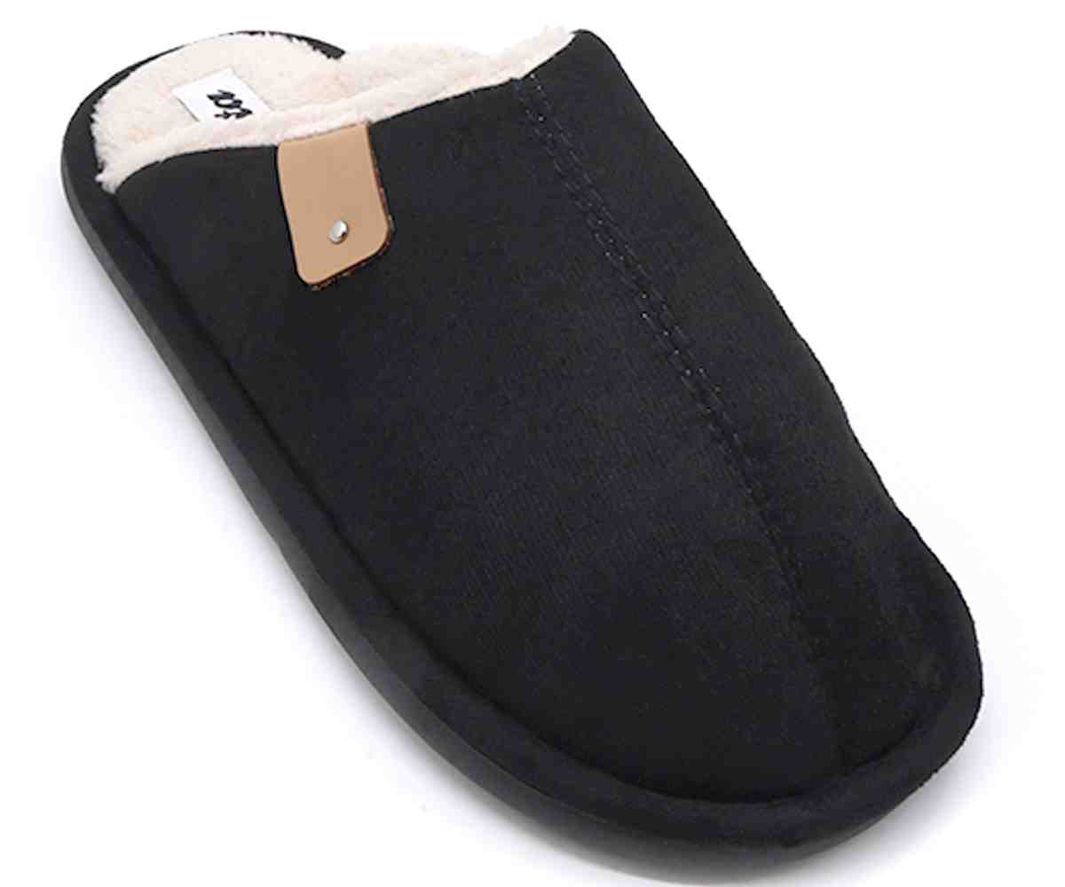 Black Fleece Slipper