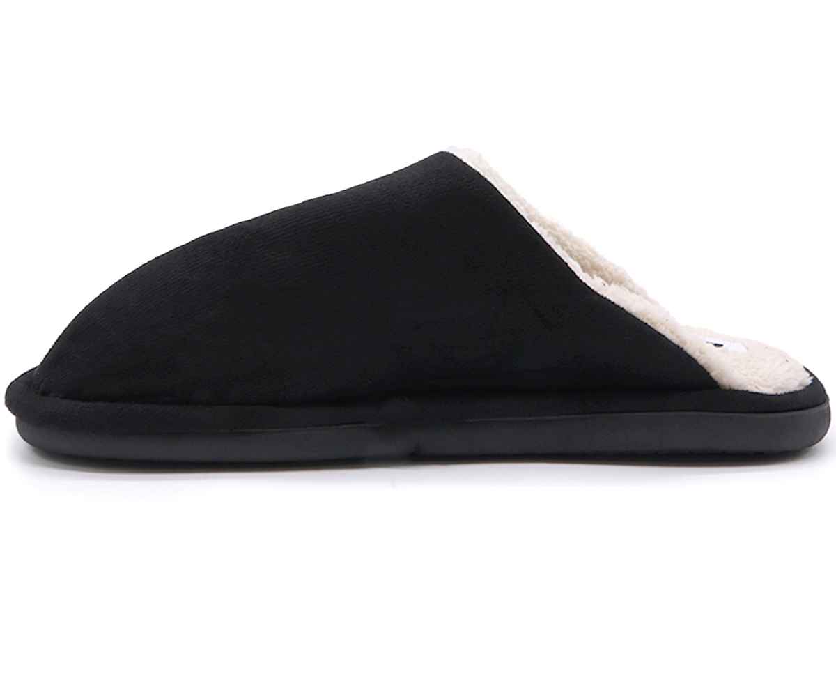 Black Fleece Slipper