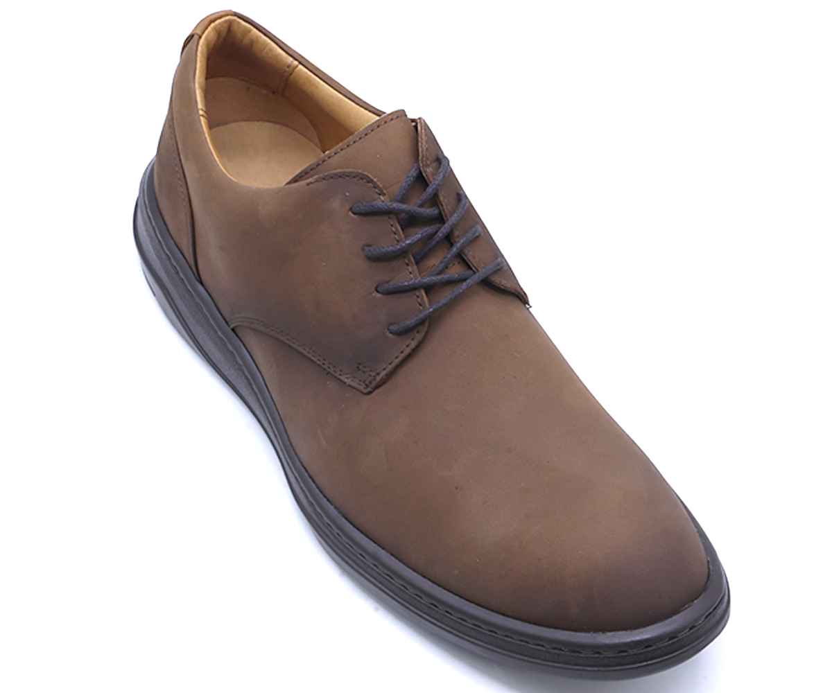 B Premium Brown Derby Lace-Ups