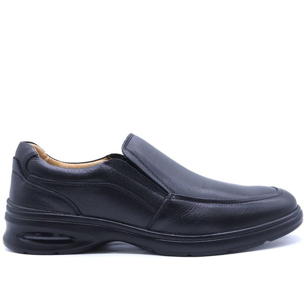B Premium Gel Black Slip-Ons