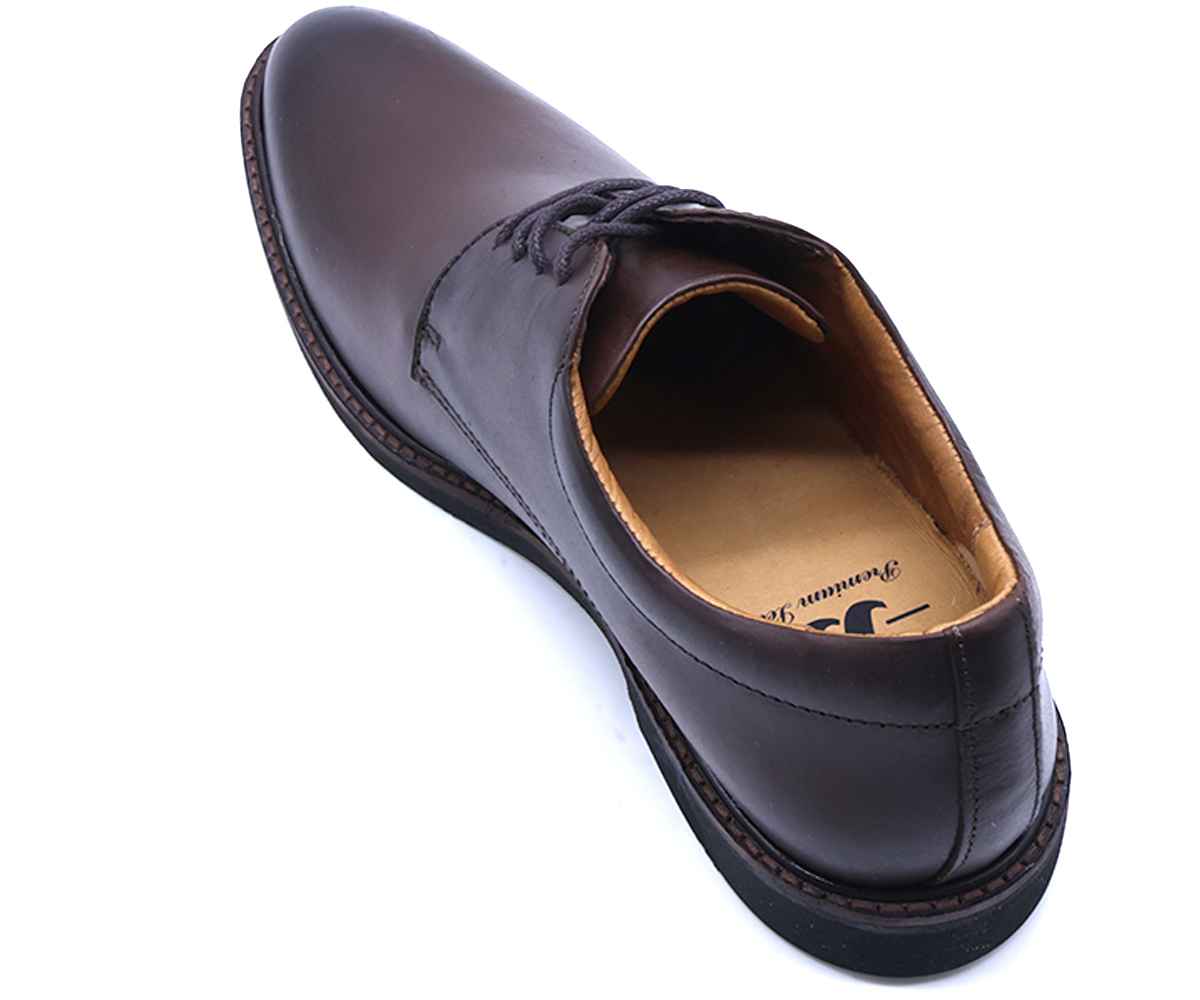 B Premium Brown Derby Lace-Ups