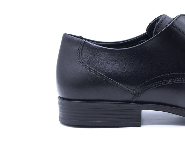 B Premium Black Derby Lace-Ups