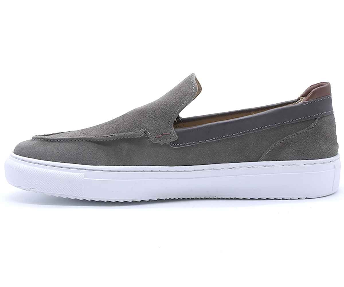 B Premium Stone Grey Slip-Ons