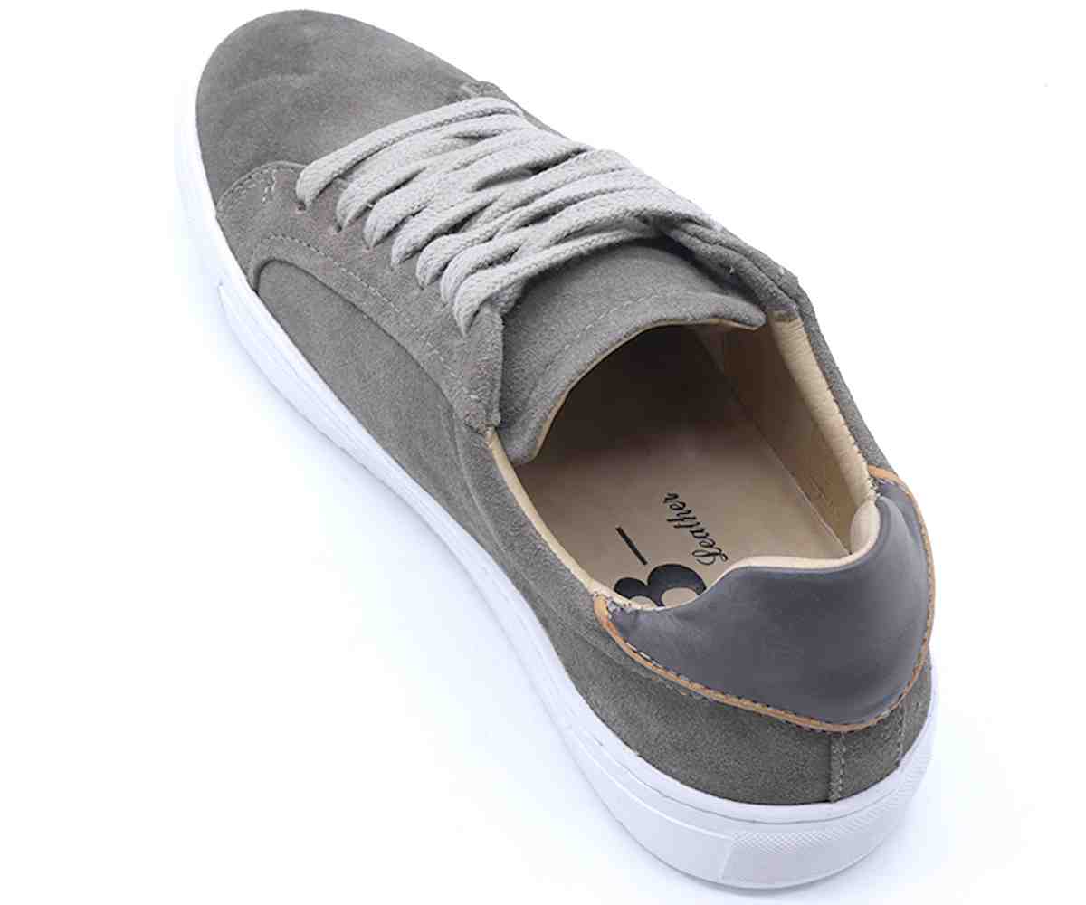 B Premium Stone Grey Lace-Ups