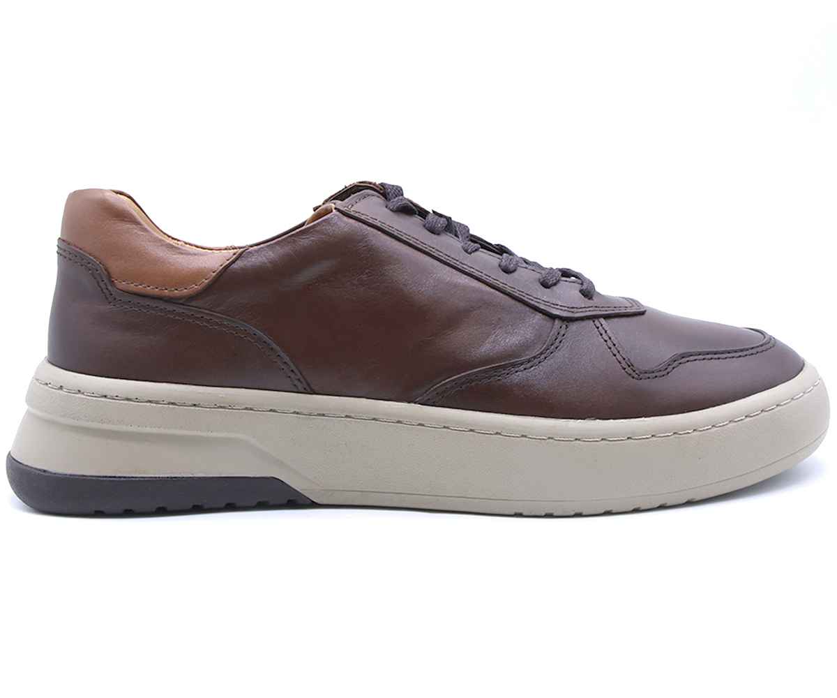 B Premium Brown Contrast Lace-Ups