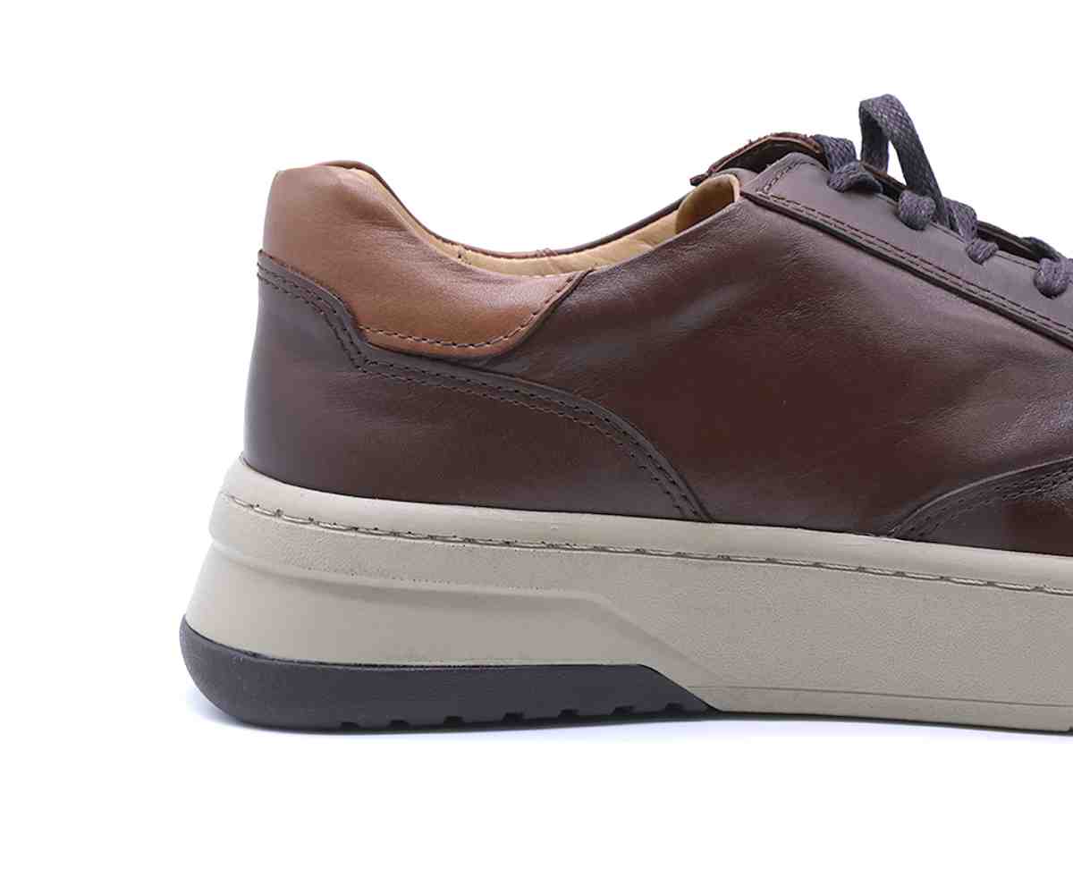 B Premium Brown Contrast Lace-Ups