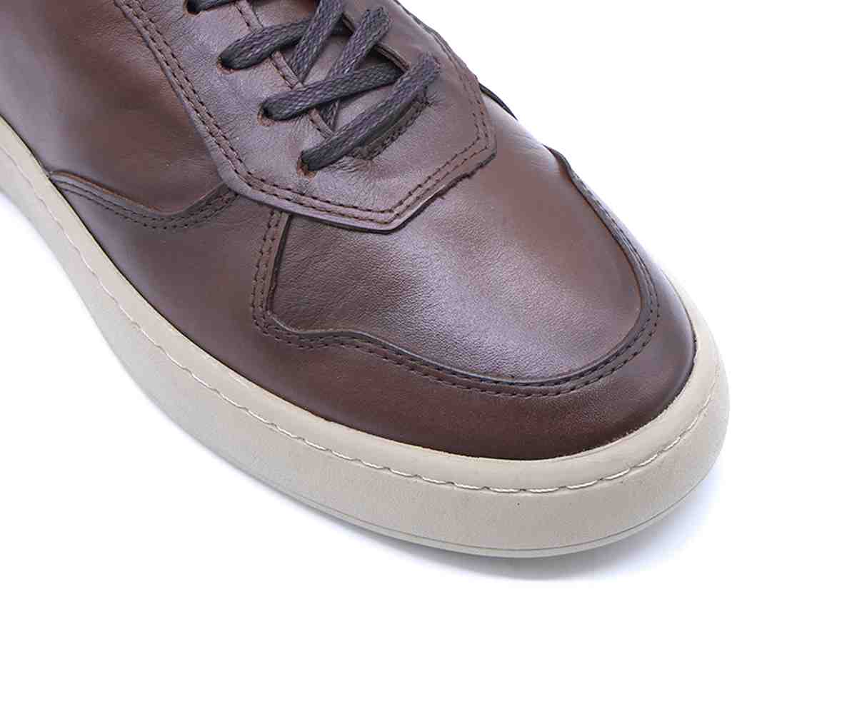 B Premium Brown Contrast Lace-Ups