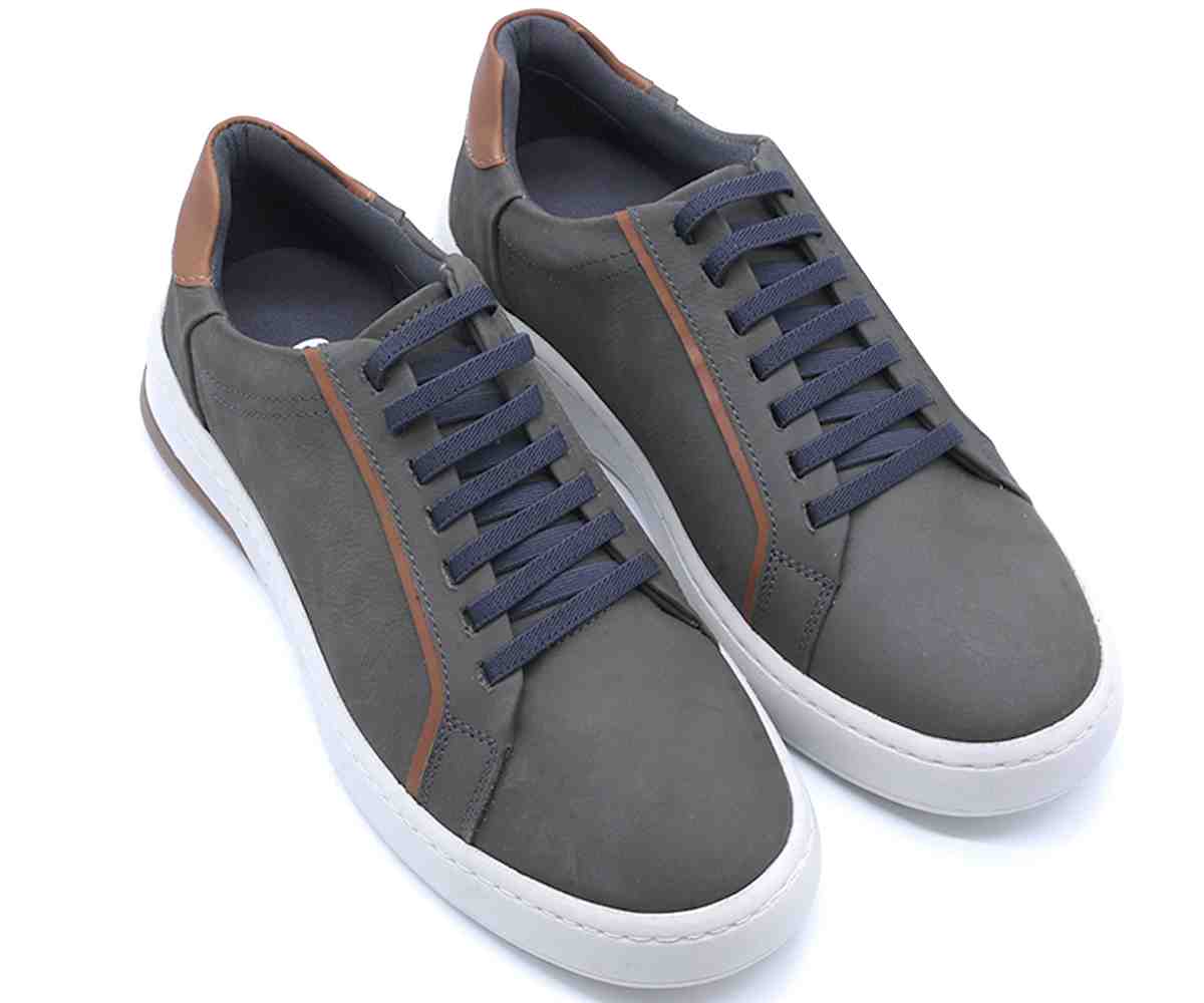 B Premium D. Grey Contrast Lace-Ups