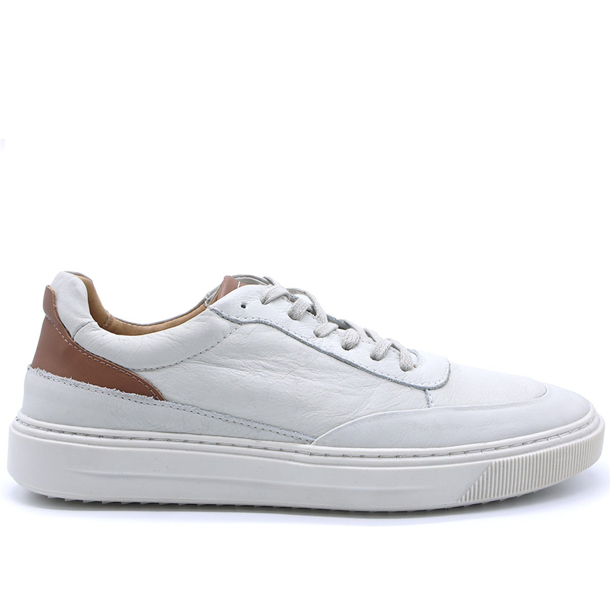 B Premium Off-White Lace-Ups