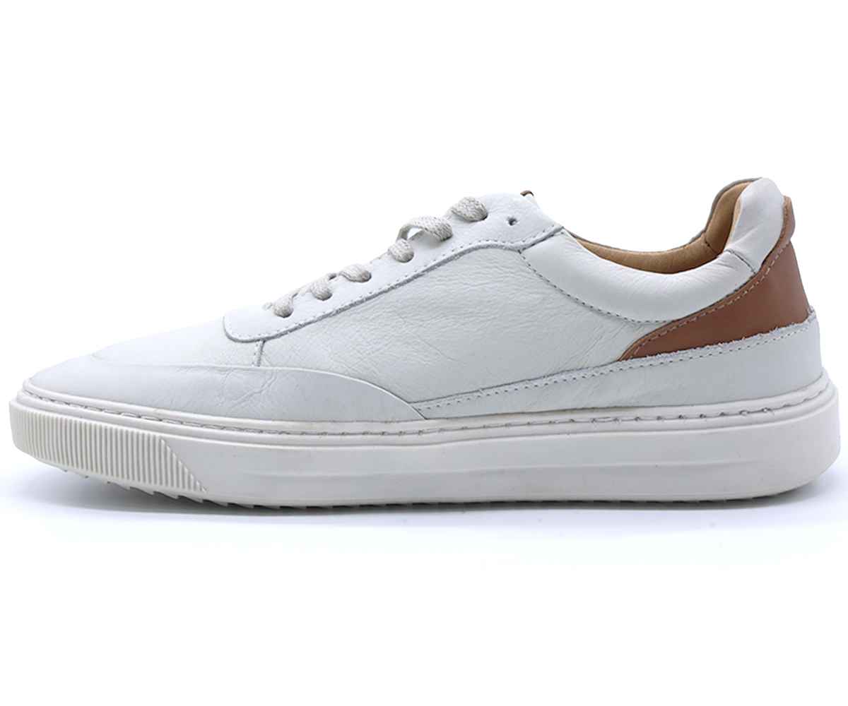 B Premium Off-White Lace-Ups