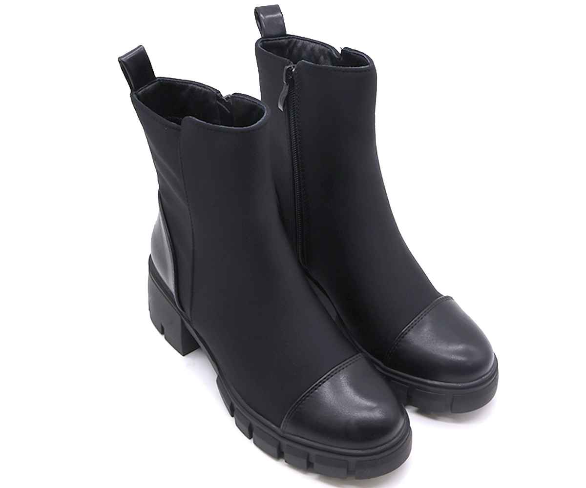Black Lycra Lug Boot