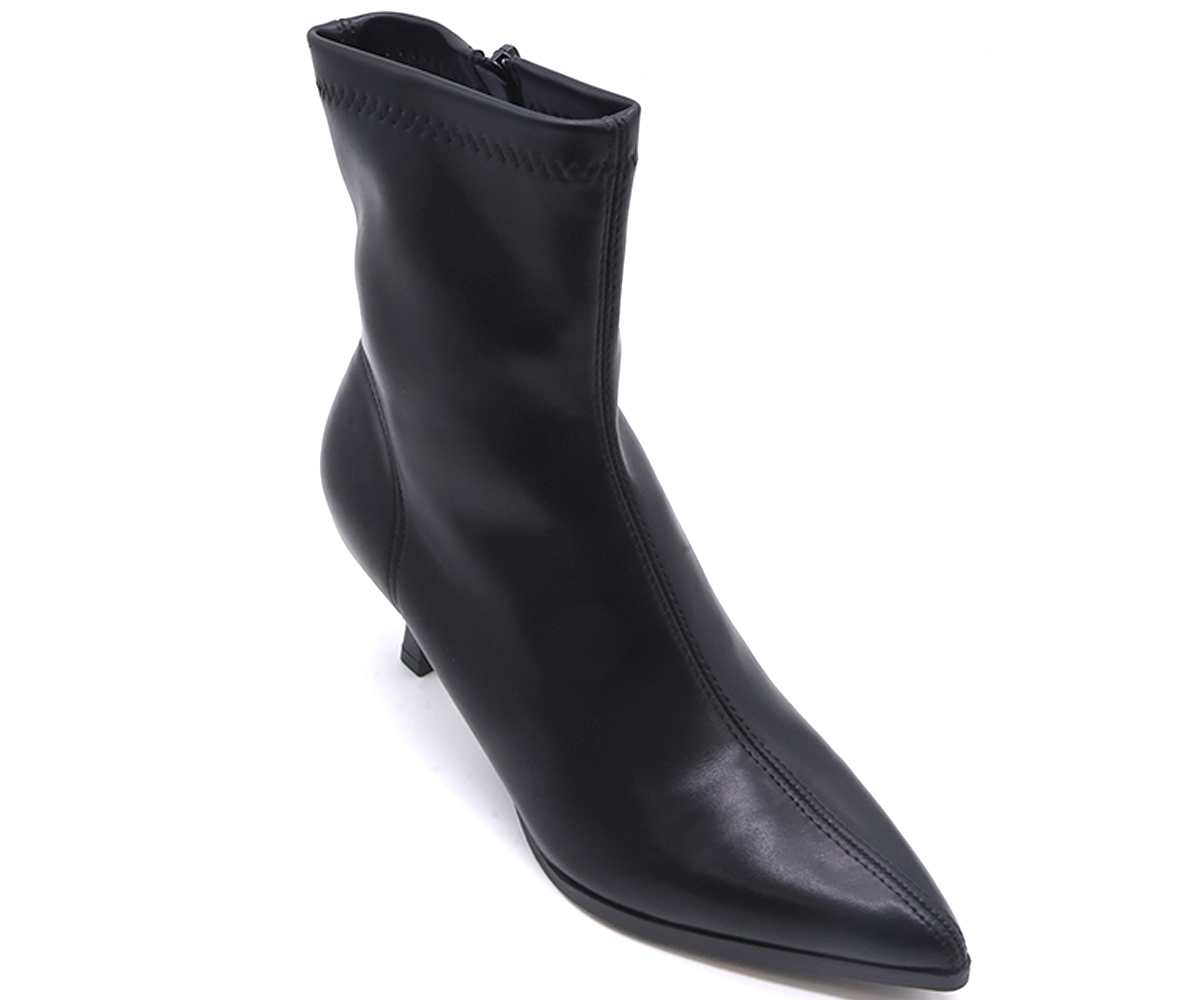 Black Stretch Stiletto Booties