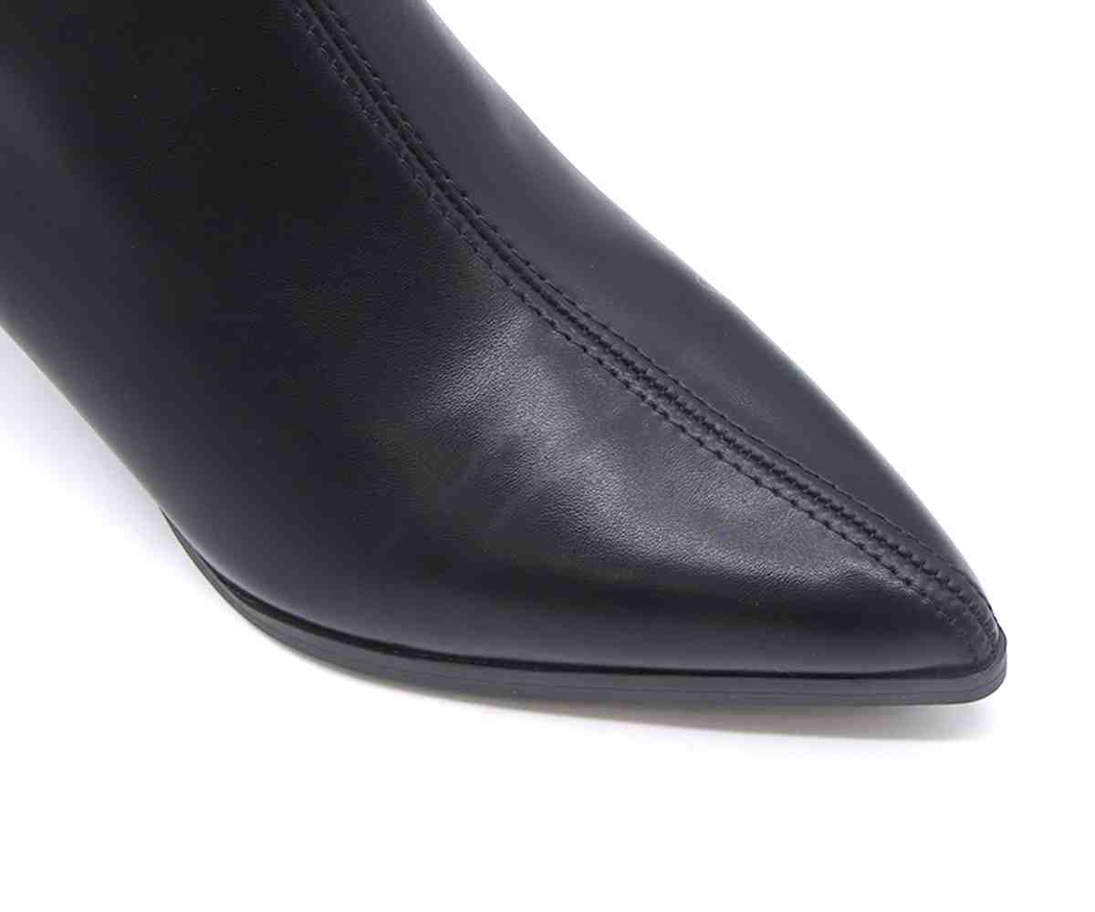 Black Stretch Stiletto Booties