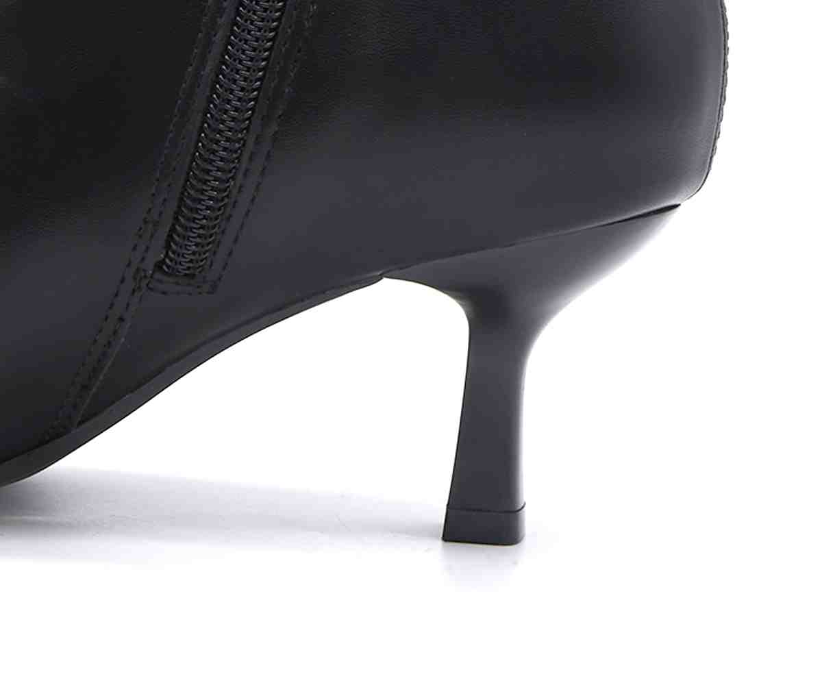 Black Stretch Stiletto Booties
