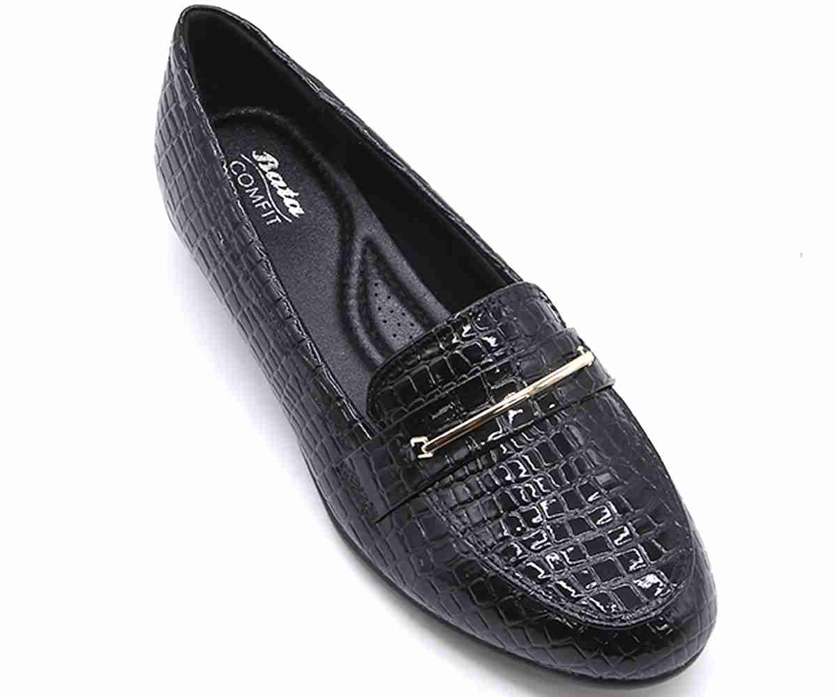 Comfit Black Croc Loafer