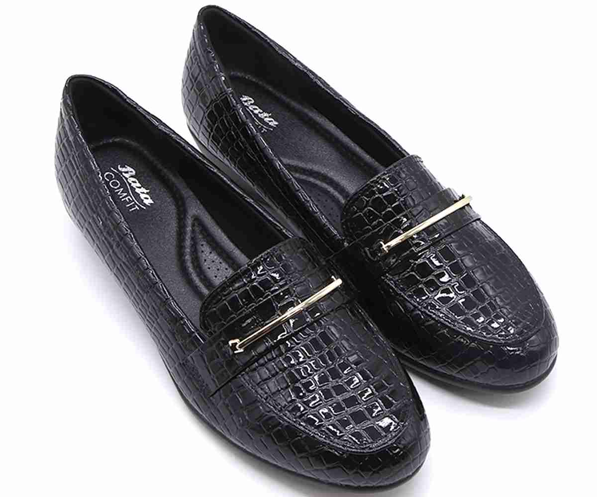Comfit Black Croc Loafer