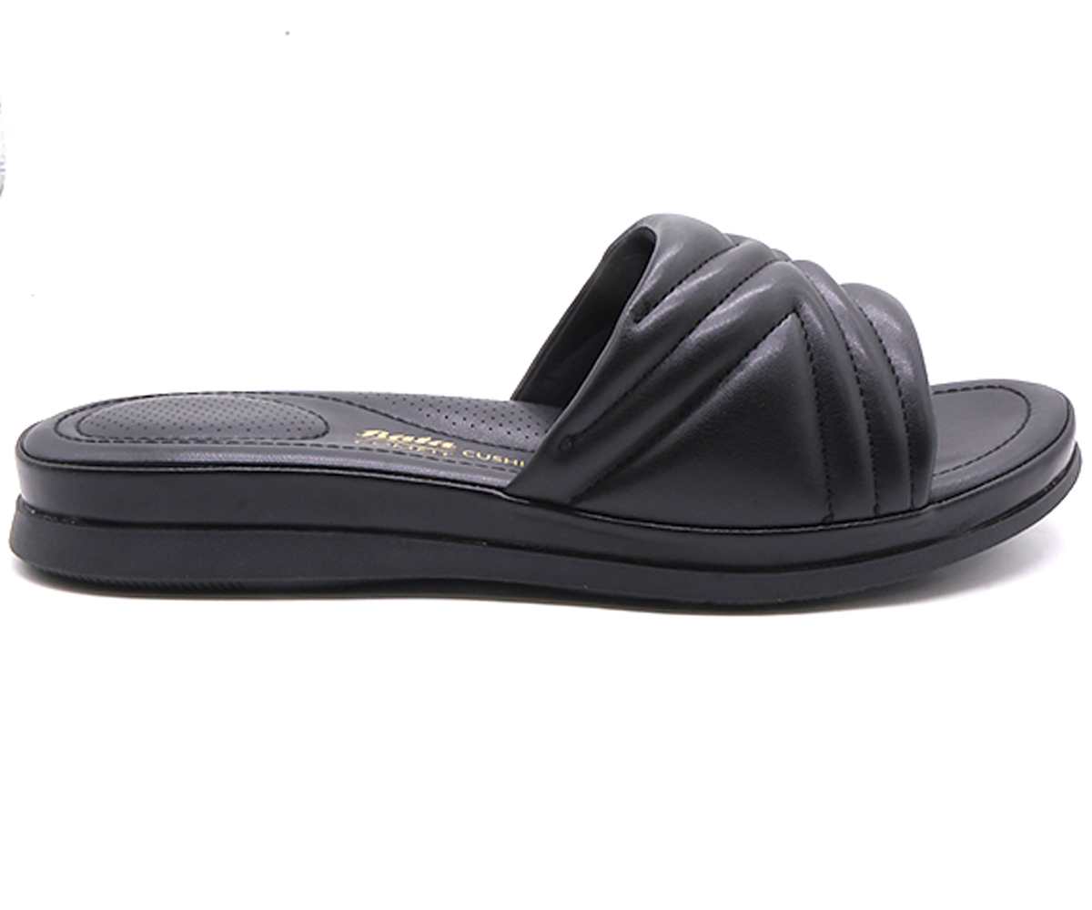 Comfit Black Quilted Slide