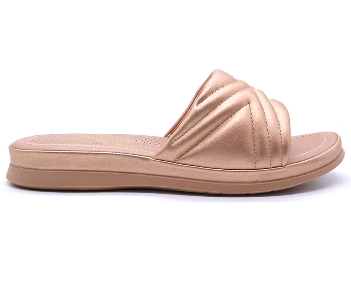 Comfit Bronze Quilted Slide