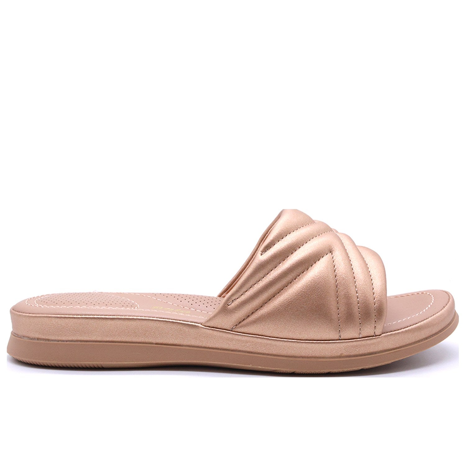Comfit Bronze Quilted Slide