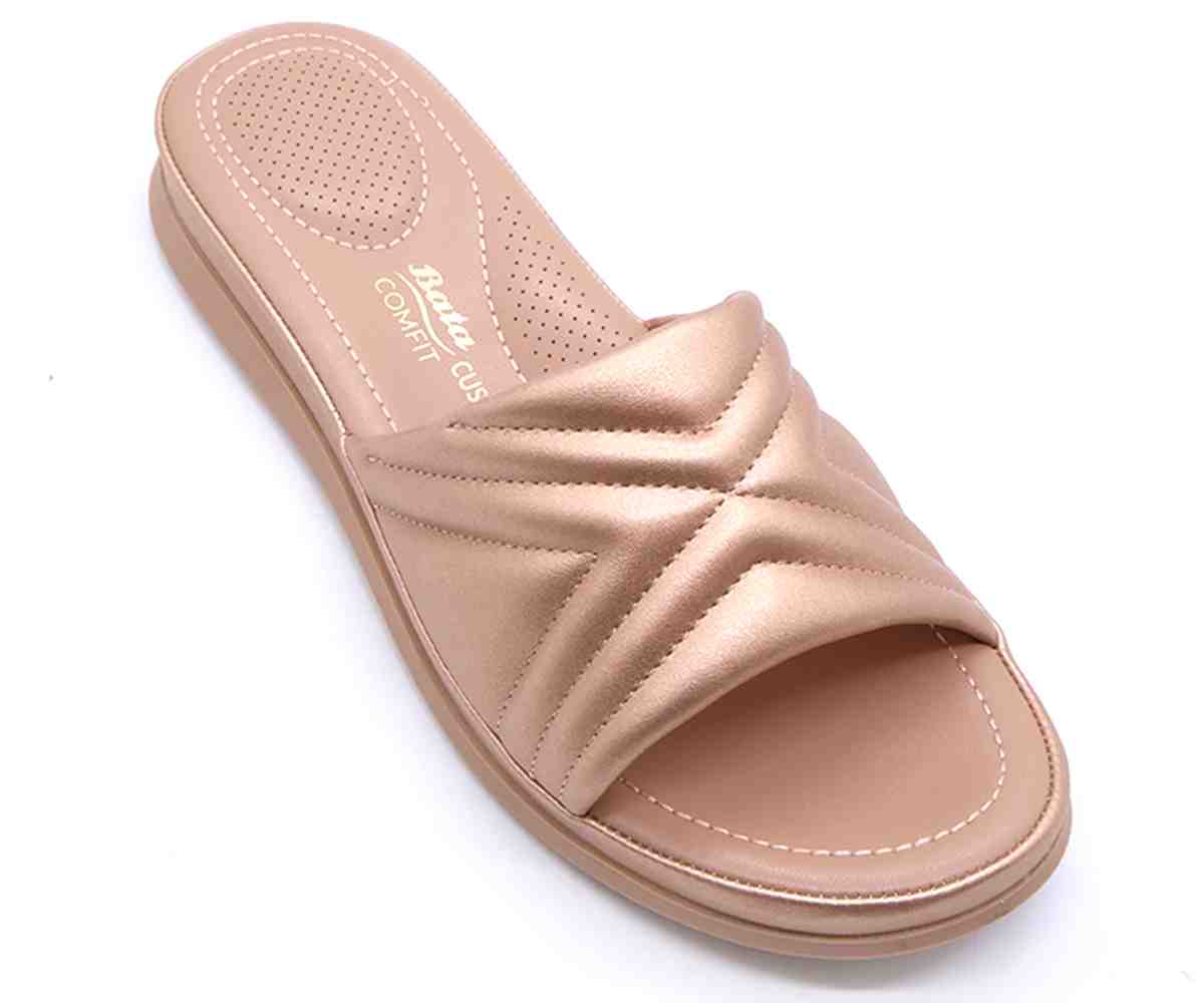 Comfit Bronze Quilted Slide