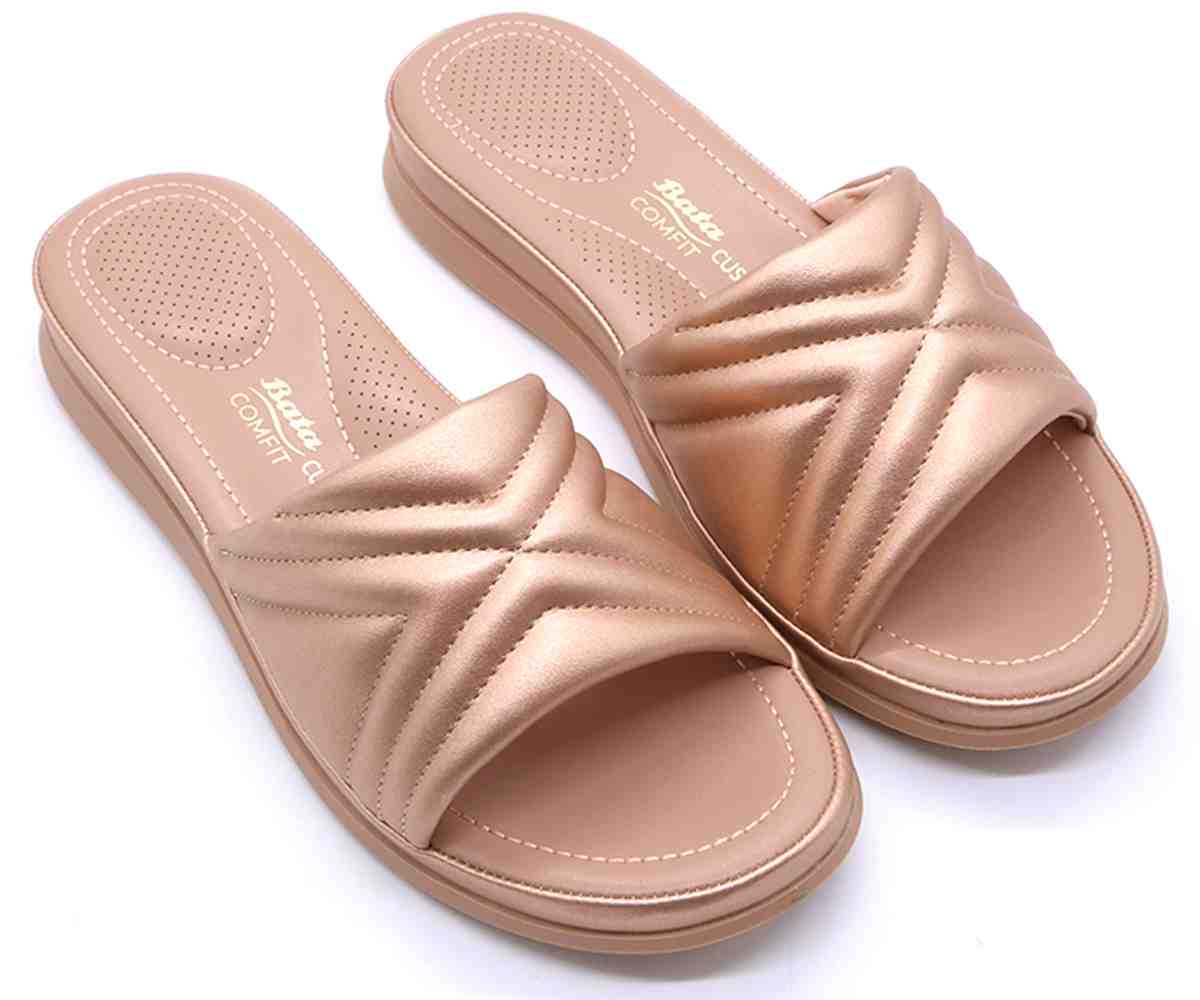 Comfit Bronze Quilted Slide