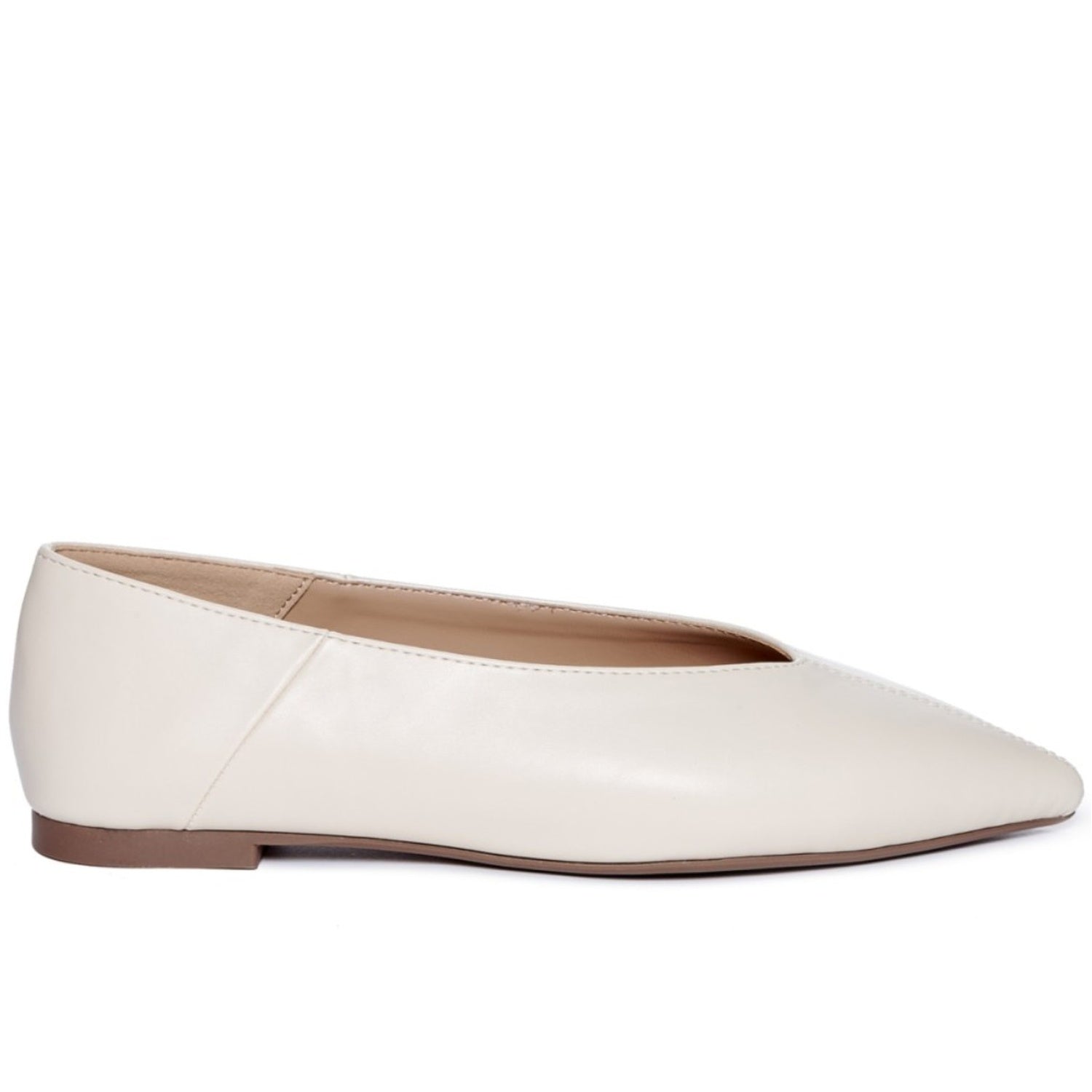 Off-White Sleek Point Flats