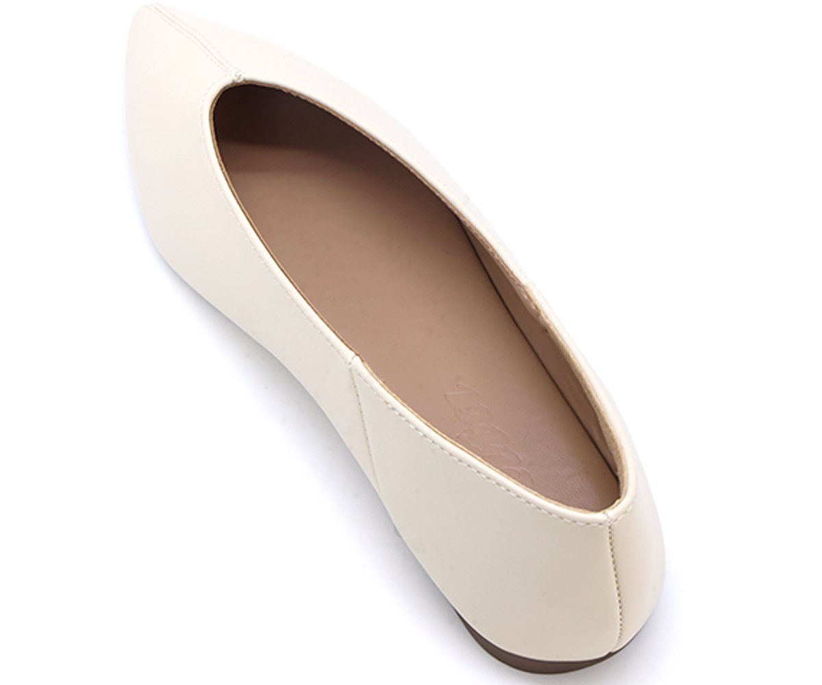 Off-White Sleek Point Flats