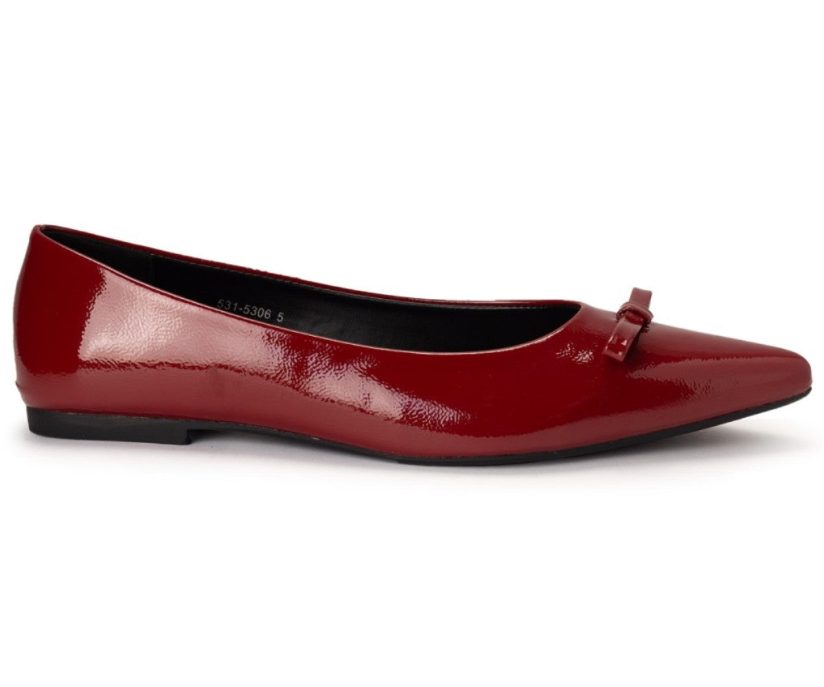 Red Pointy Bow Ballerina