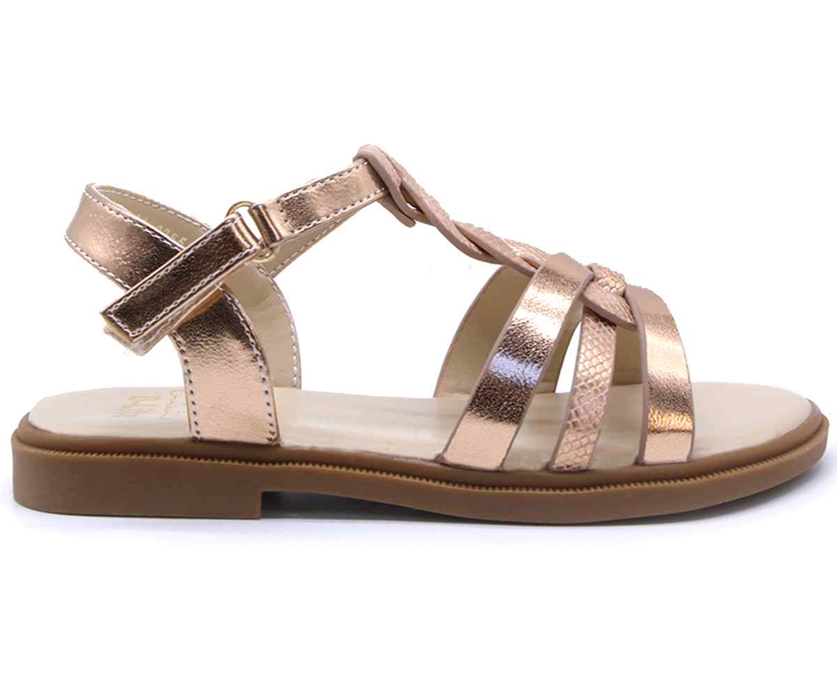 Bronze Braided Sandal
