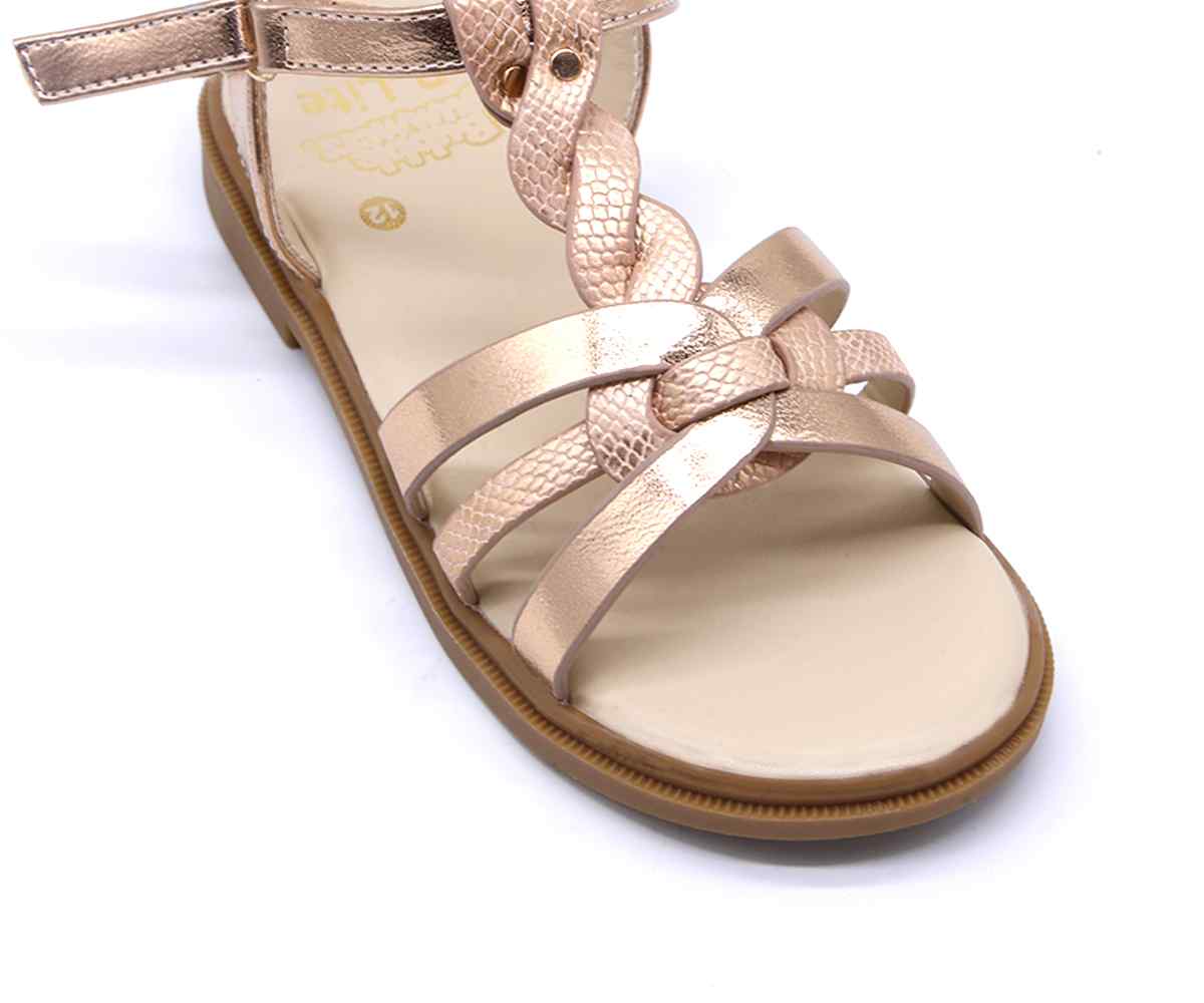 Bronze Braided Sandal