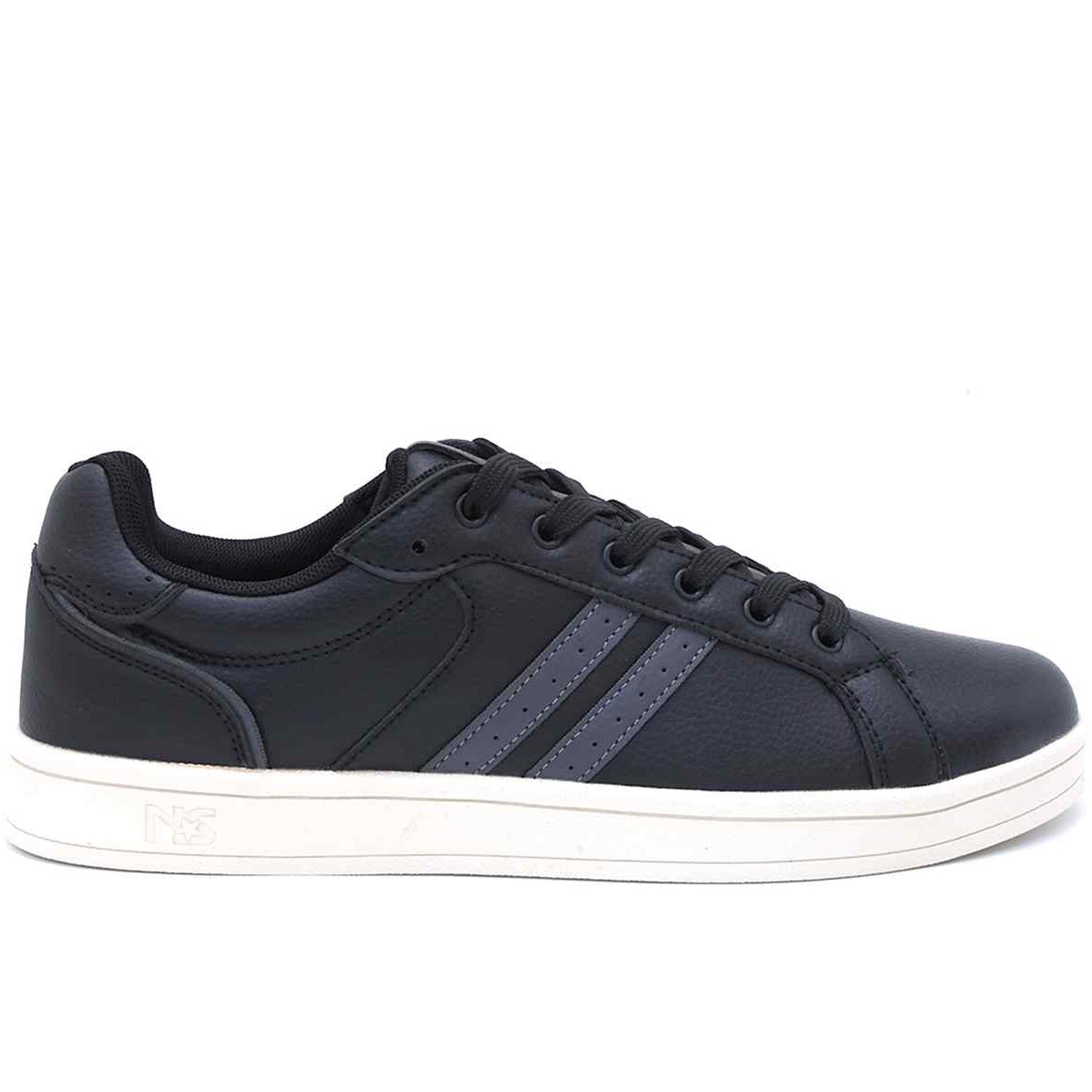Black Urban Stripe Sneakers