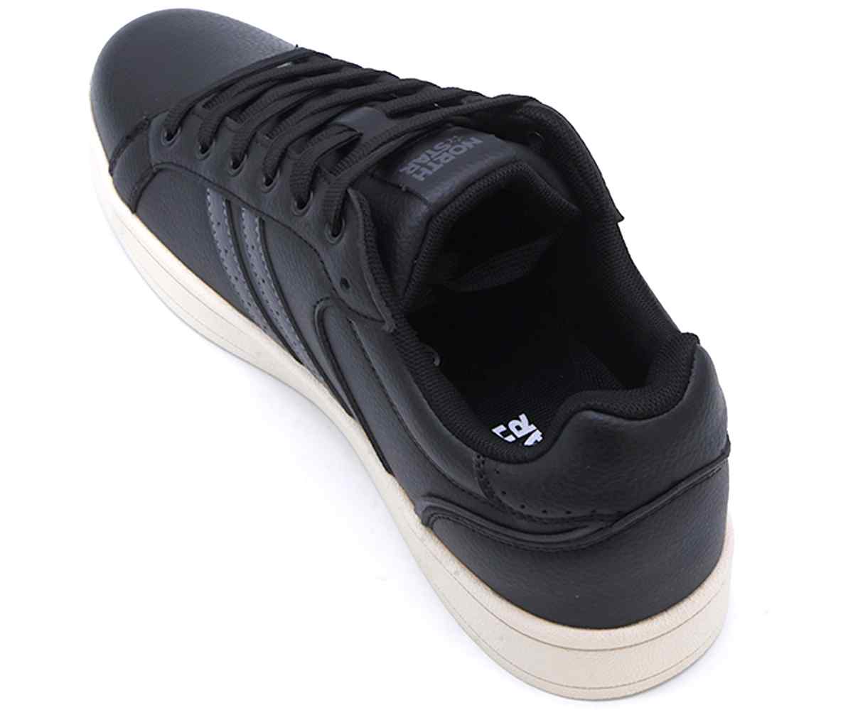Black Urban Stripe Sneakers