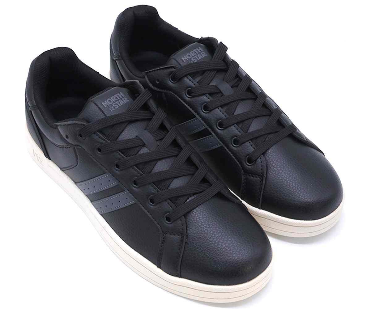 Black Urban Stripe Sneakers