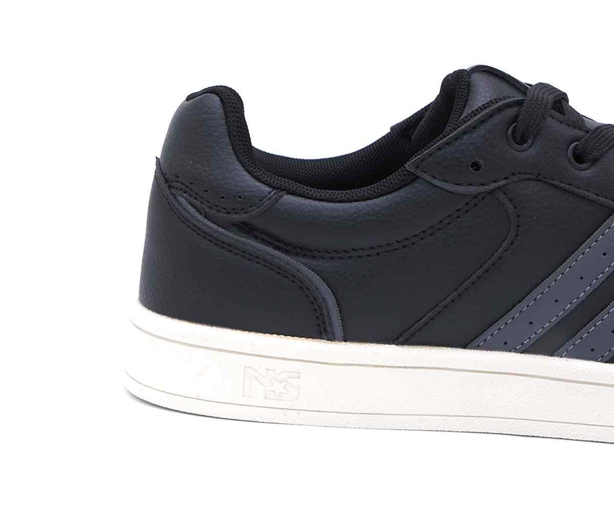 Black Urban Stripe Sneakers