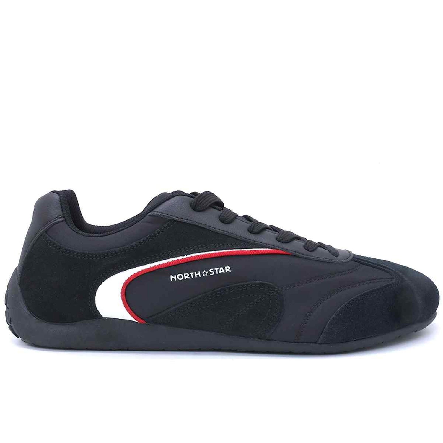 Black Retro Race Sneakers