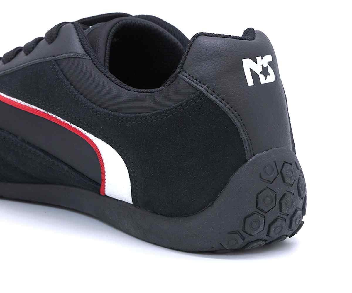 Black Retro Race Sneakers