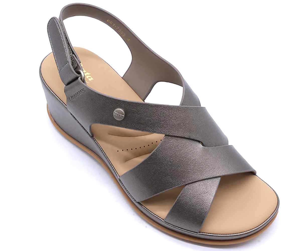 Comfit Soft-Fit Pewter Sandal
