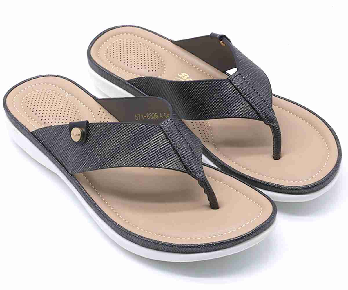 Comfit Black Thong Slide