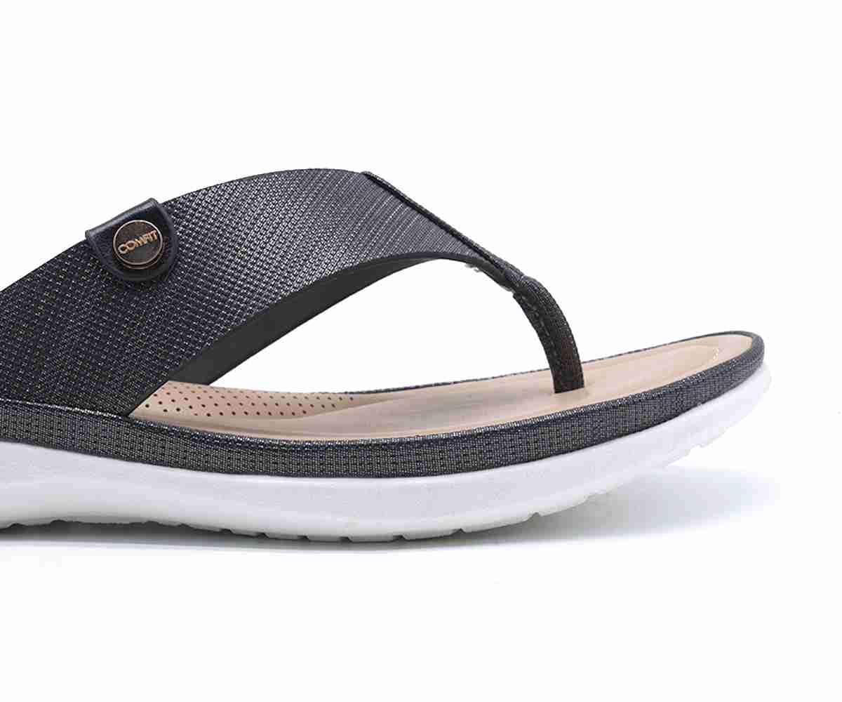 Comfit Black Thong Slide